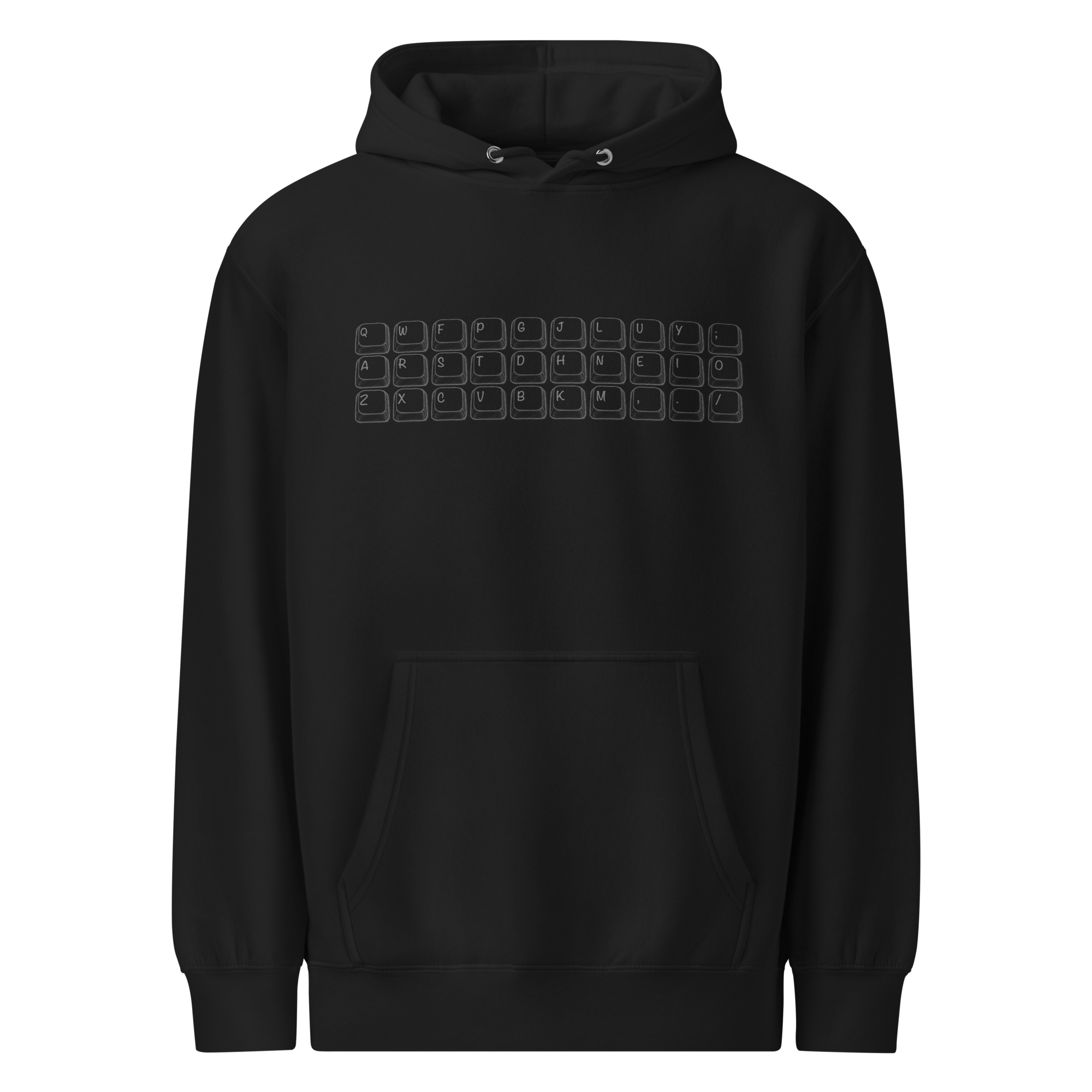 Colemak DarkMode Hoodie - Image 2
